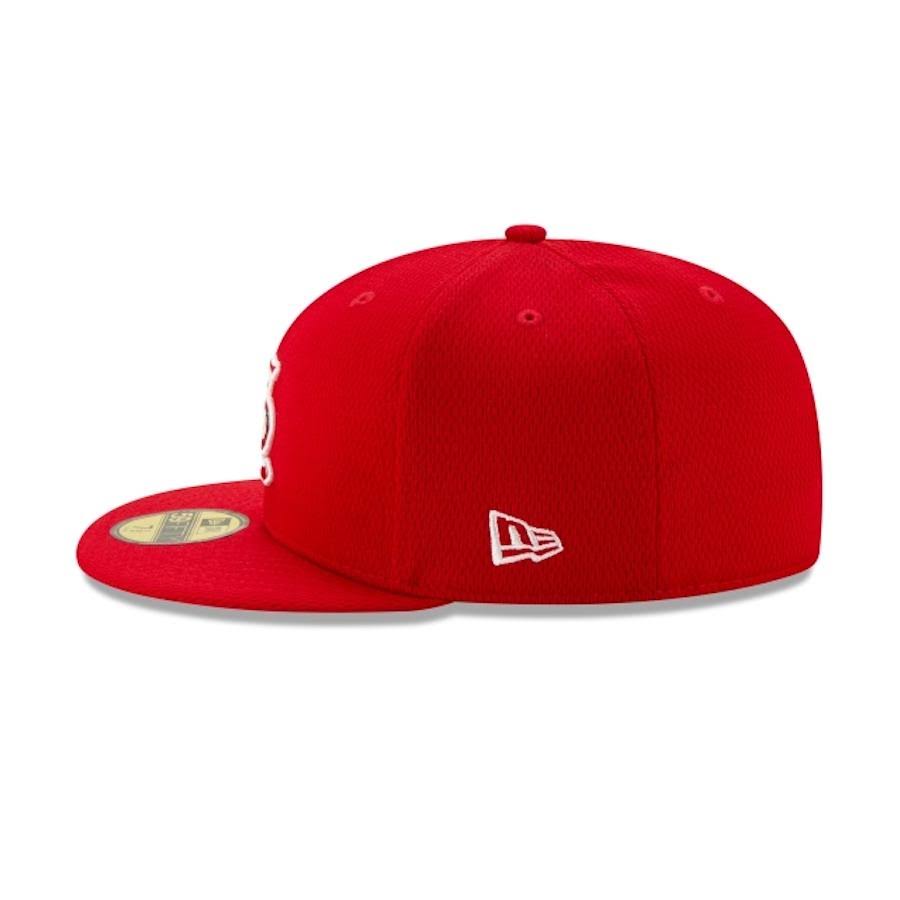 Red Fitted Hat F5647
