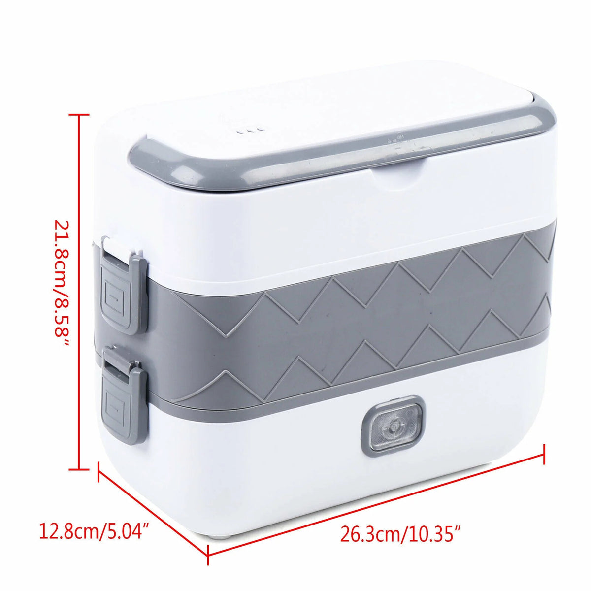 2 Layer Stainless Steel Electric Lunch Box Food Heater Rice Cooker X15957
