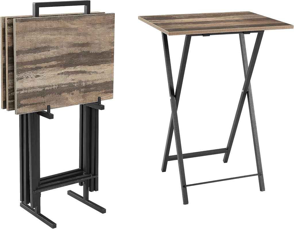 Set of 4 Folding Tv Tray Table F3943