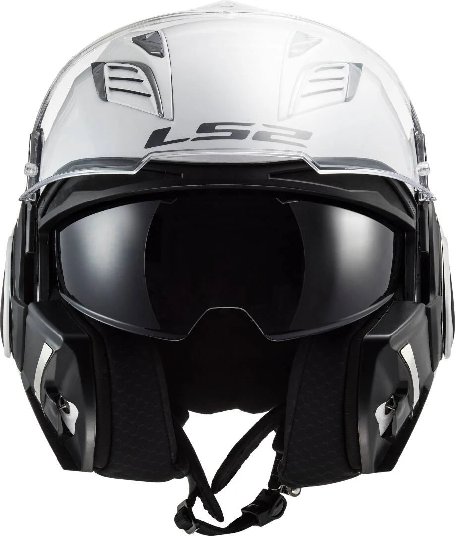 White Solid Motorcycle Helmet V4289