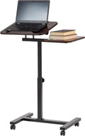 Brown Adjustable Height Standing Desk Cart K494