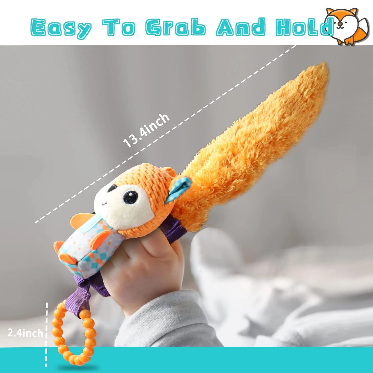 Multicolor Baby Rattles & Plush Rings Teether Toy Z3684