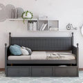 Grey Twin Daybed with 3 Drawers V237
