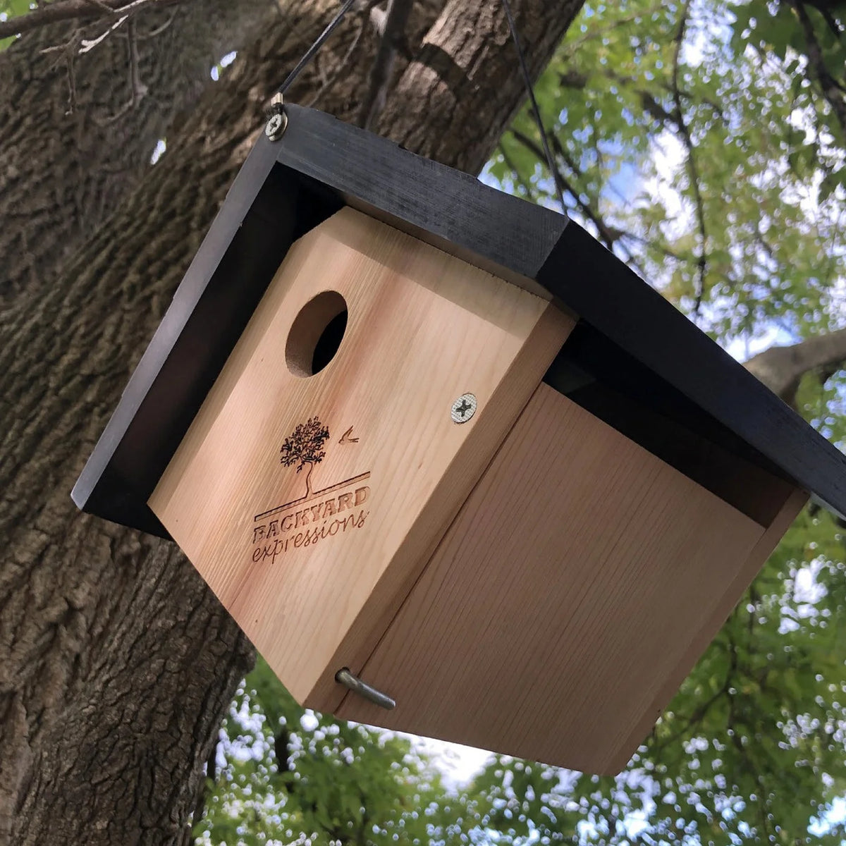Triangle Cedar Bird House Y4941