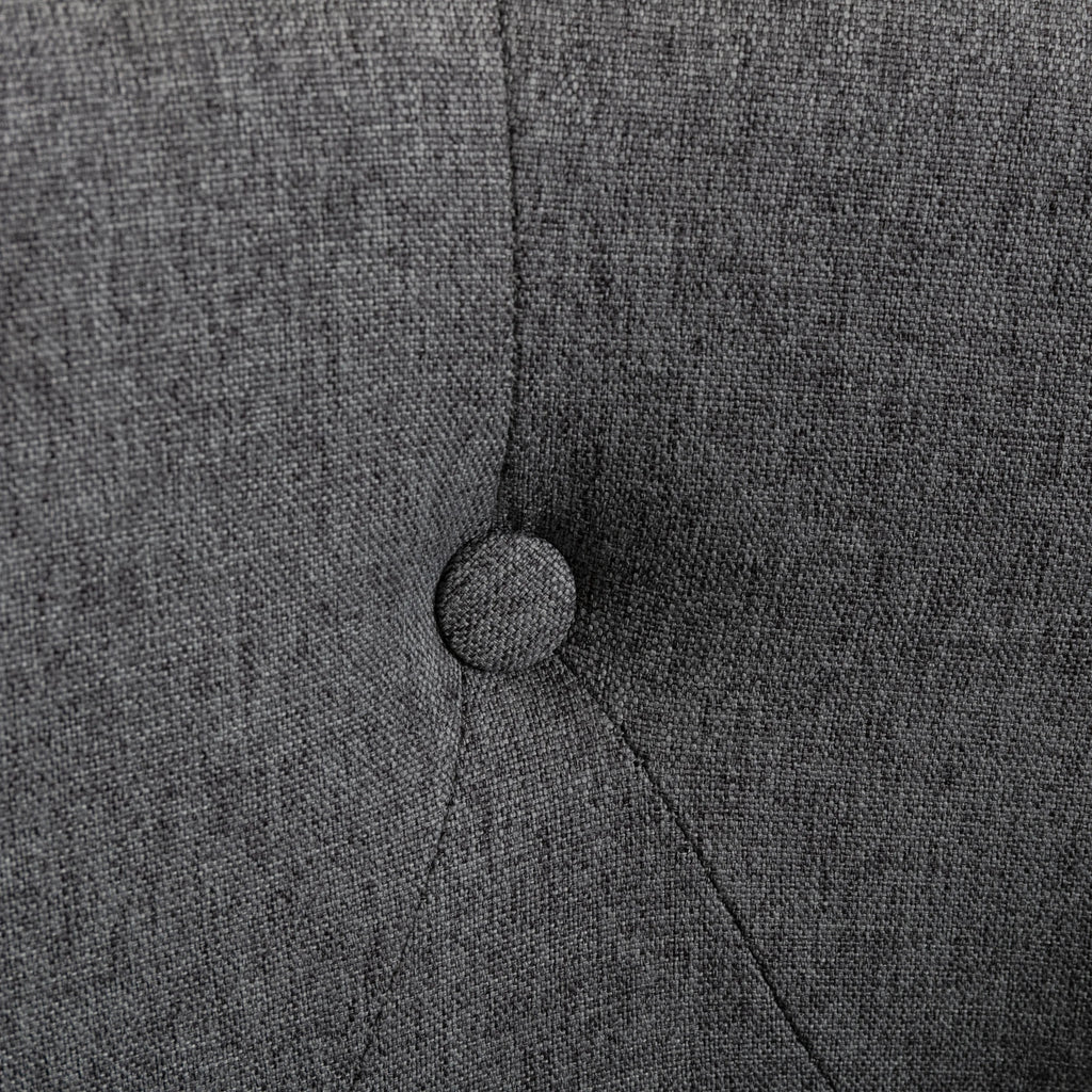 Linen Fabric Tufted Barrel Chair D490383