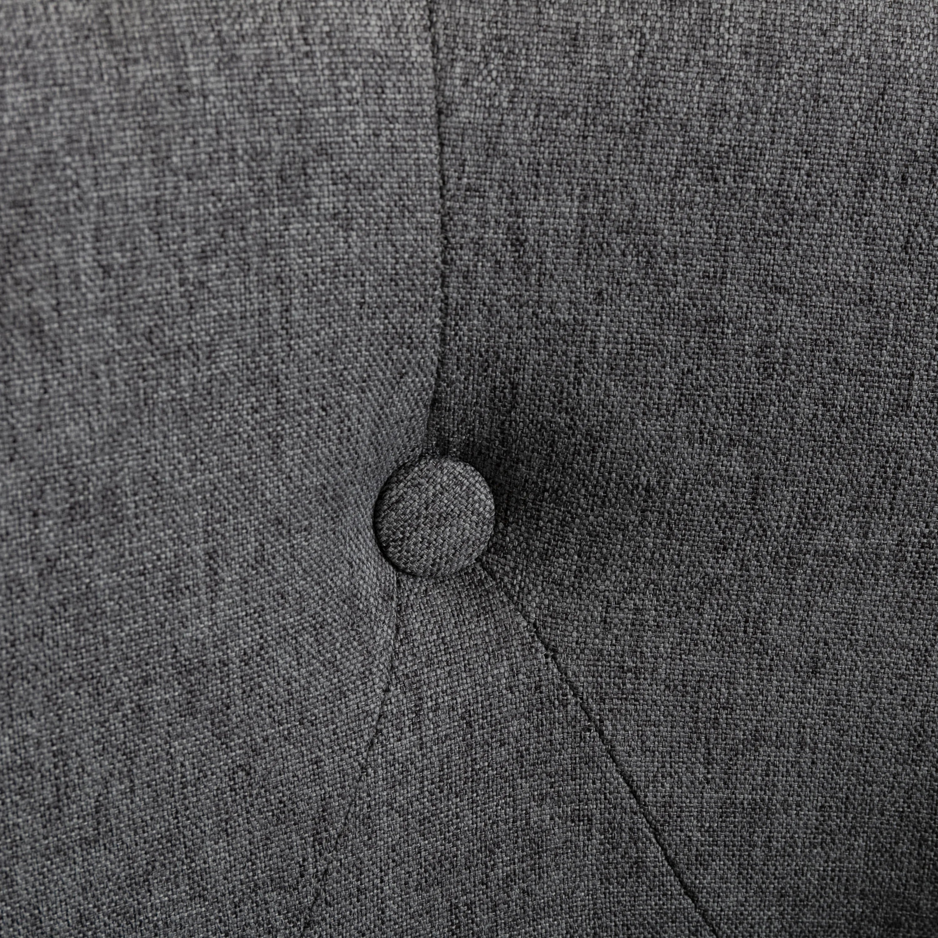 Linen Fabric Tufted Barrel Chair D490383