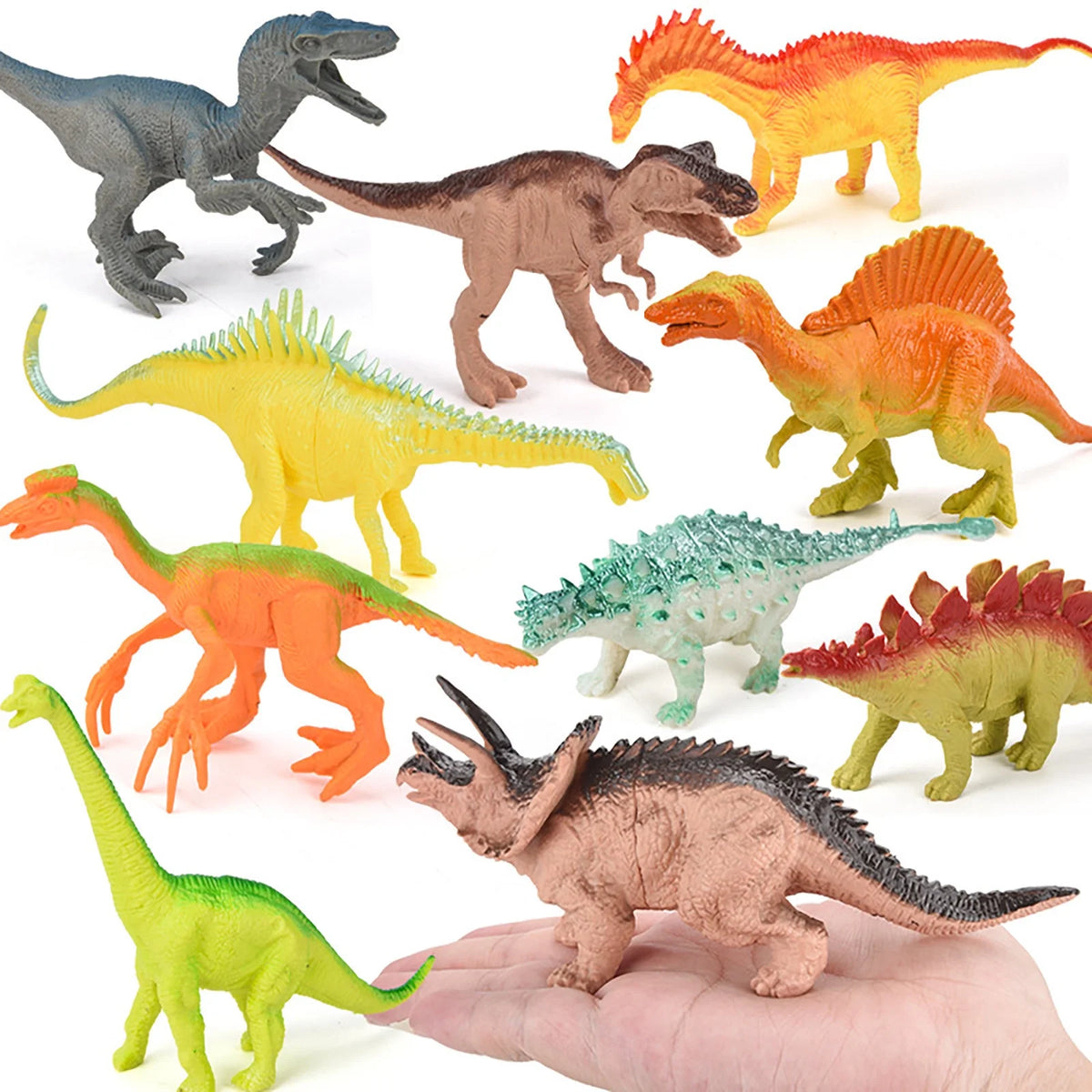 12Pcs Dinosaur Action Figures Playset Toys I874295
