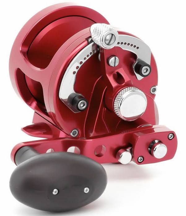 Red 2-Speed Lever Drag Casting Reel X34237
