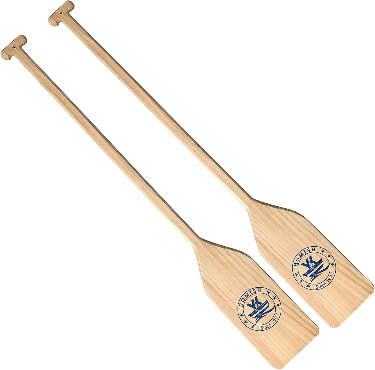 Canoe Paddle Wood Ergonomic Grip 4 Feet Long A Pair M227