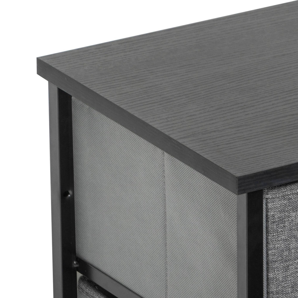 Blue, Orange & Light Coffee 8 Drawer Vertical Dresser V6779