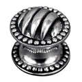 Mushroom Knob Antique Silver H2400