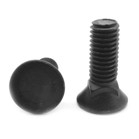 7/16 inch-14 x 1 1/4 inch Coarse Thread Grade 5 Plow Bolt Black Oxide Pk 100 X66220