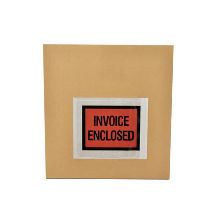 Clear Full Face Packing List Envelopes 4.5 x 5.5 Inch G34245