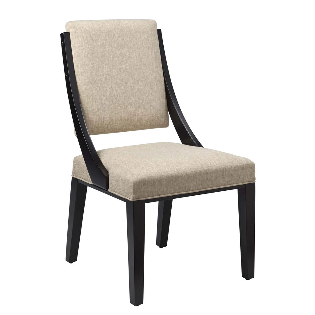 Beige Upholstered Fabric Dining Chairs, Set of 2 H797048