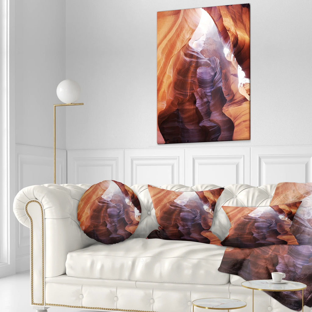 Purple Throw Pillow W5375