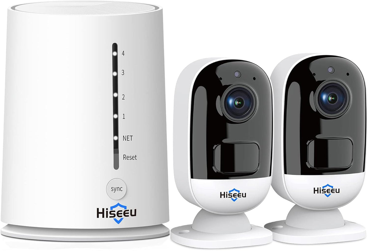 3MP Wireless Security Camera System with Night Vision Weatherproof Motion Detection P259923