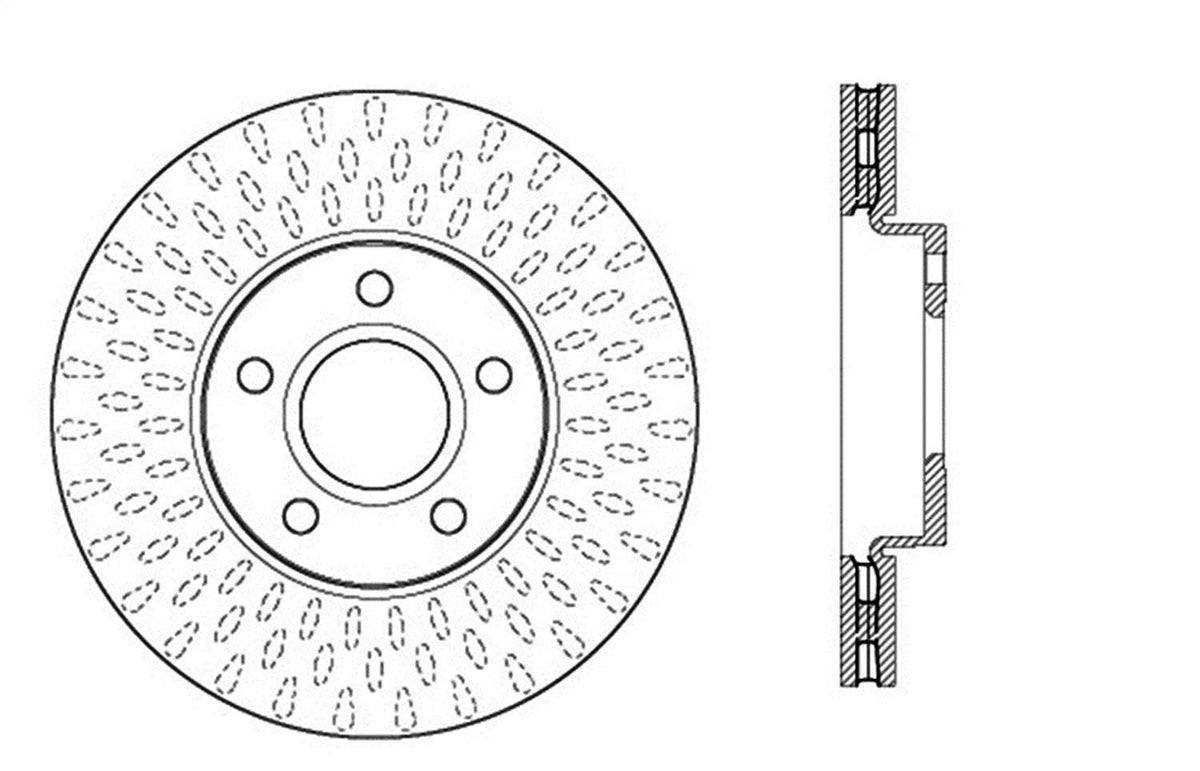 Slotted & Drilled Sport Brake Rotor U26173