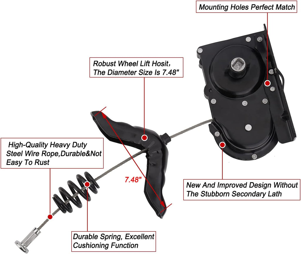 Spare Tire Hoist Carrier Assembly Pack of 2 Y961