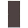 36 in. x 80 in. Flush Right-Hand Inswing Painted Steel Prehung Exterior Door D531
