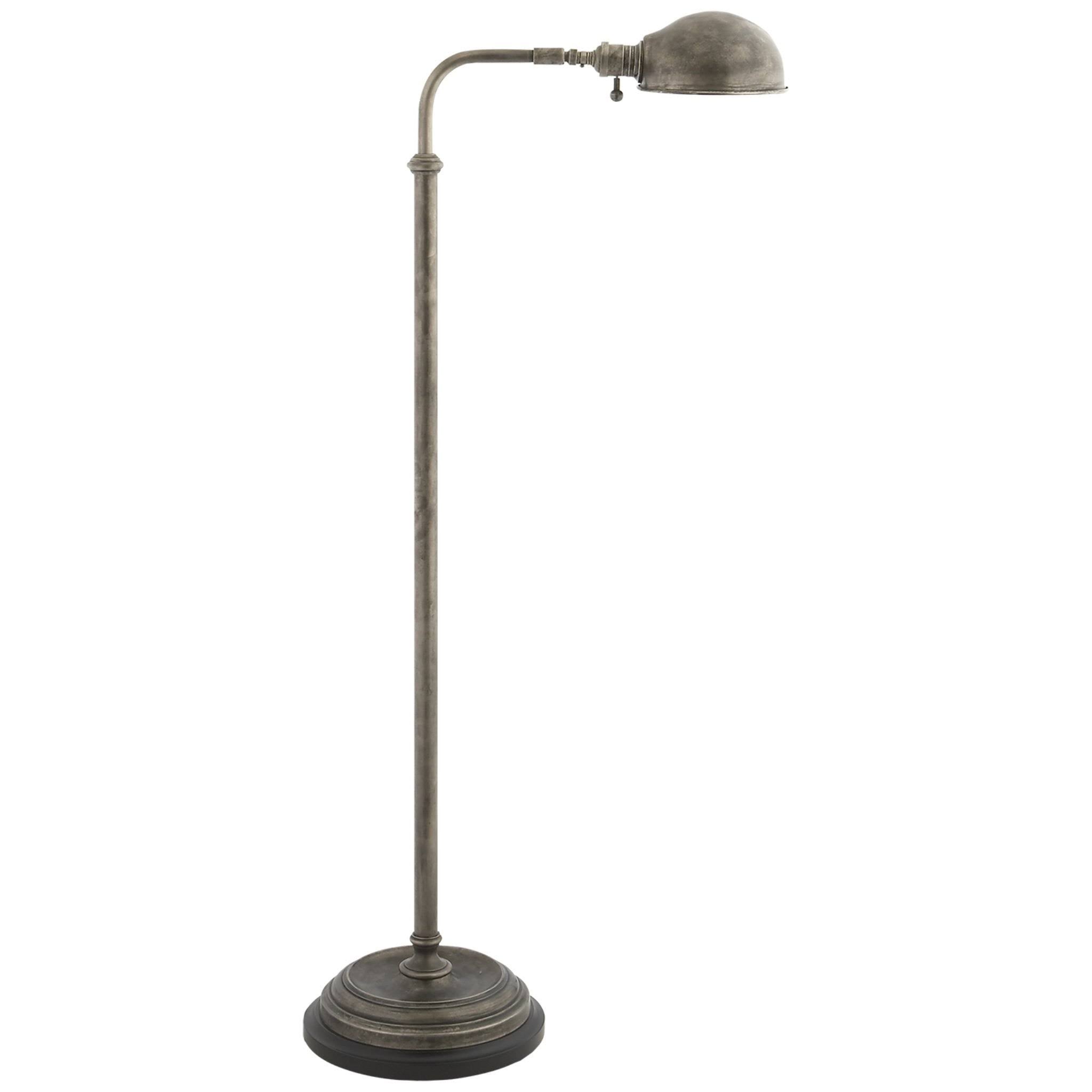Apothecary Floor Lamp in Sheffield Nickel V358