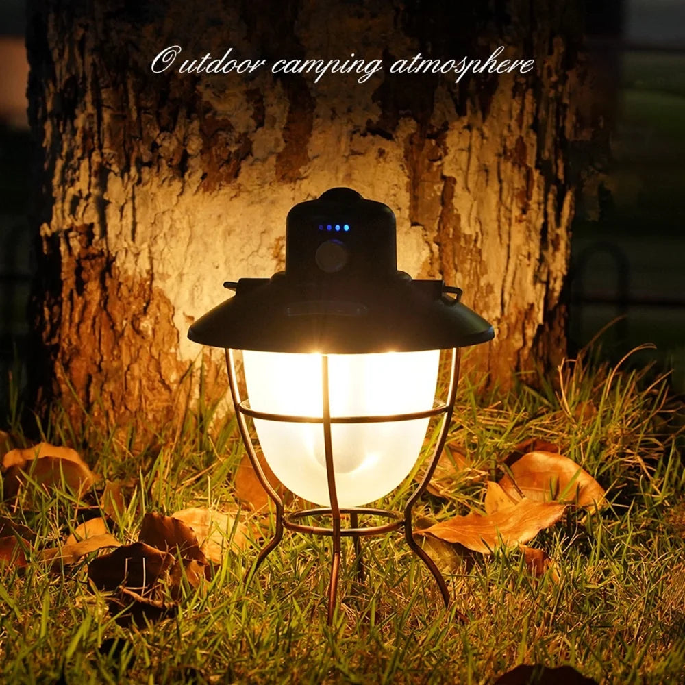 Retro Camping Lantern with Power Bank D235