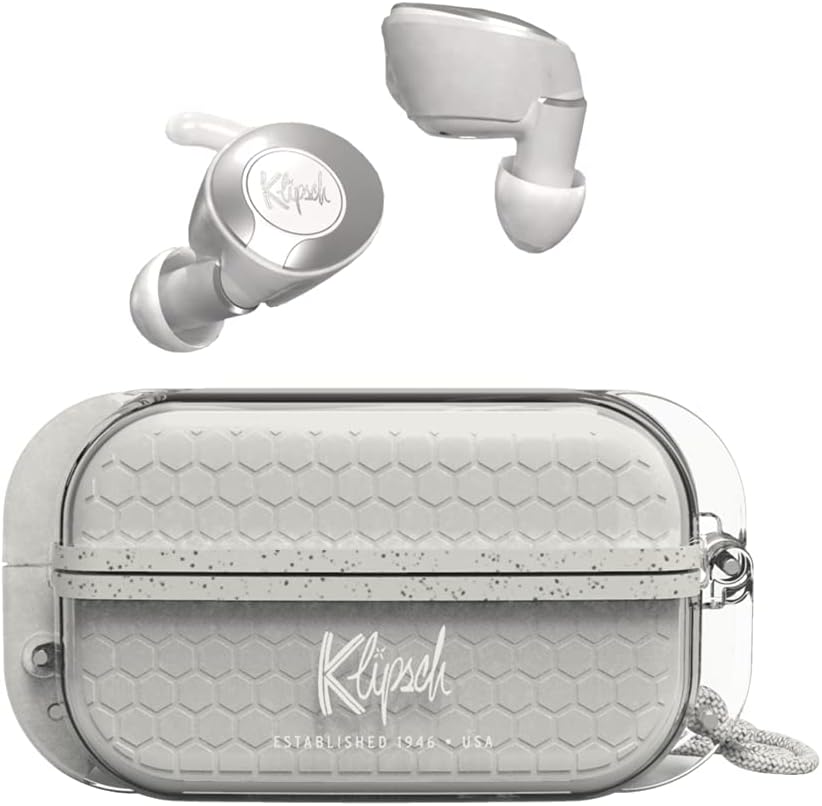 White True Wireless Sport Earphones with Wireless Charging Case F774