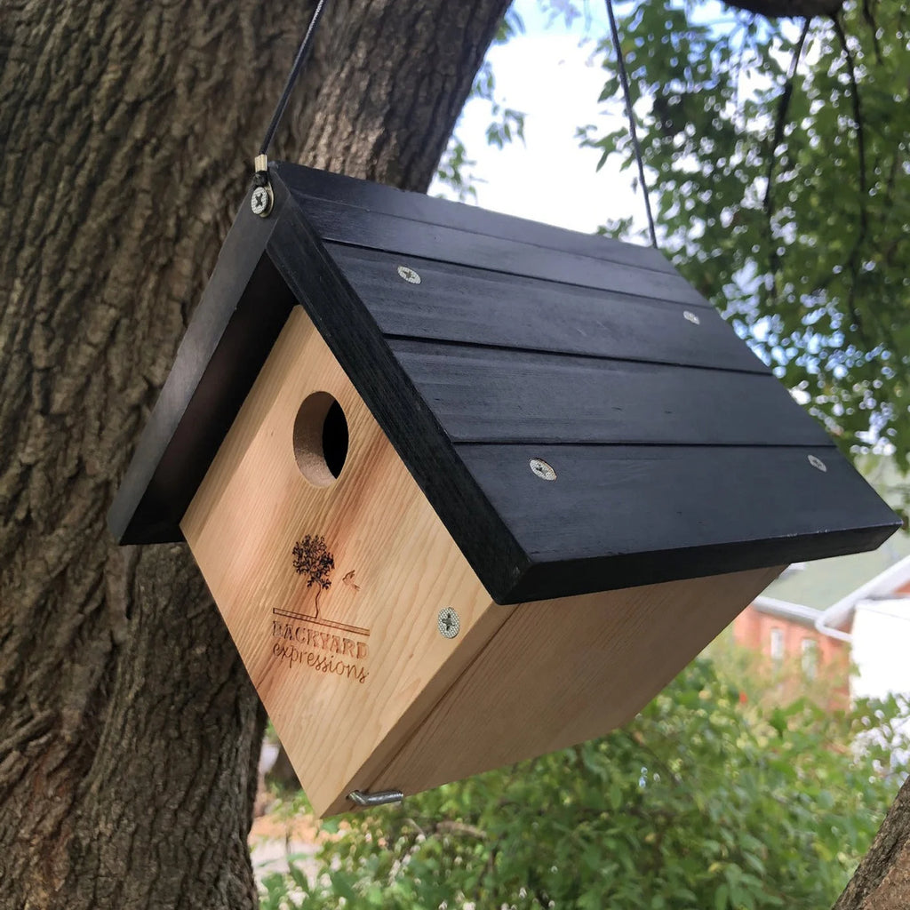 Triangle Cedar Bird House Y4941