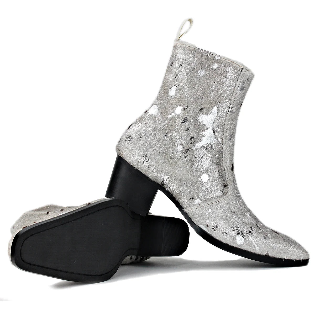 Silver Chelsea Boots M8814