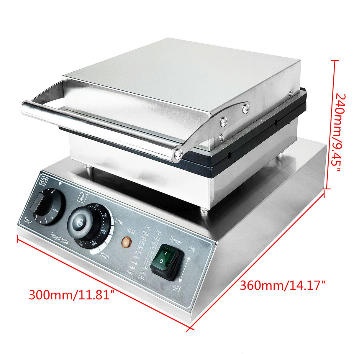1700W Nonstick Electric Waffle Maker T317001