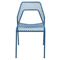 Bright Blue Mesh Patio Dining Chair L177