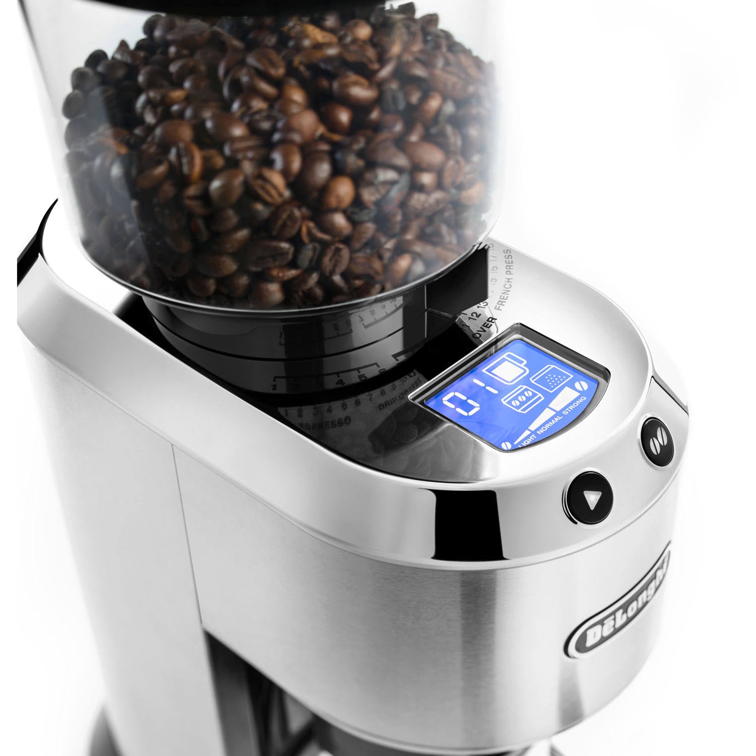 Silver Conical Burr Grinder with Porta Filter Attachment J231