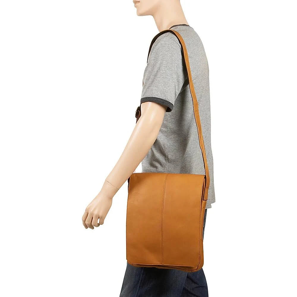 Tan Small Vertical Messenger Bag M895878