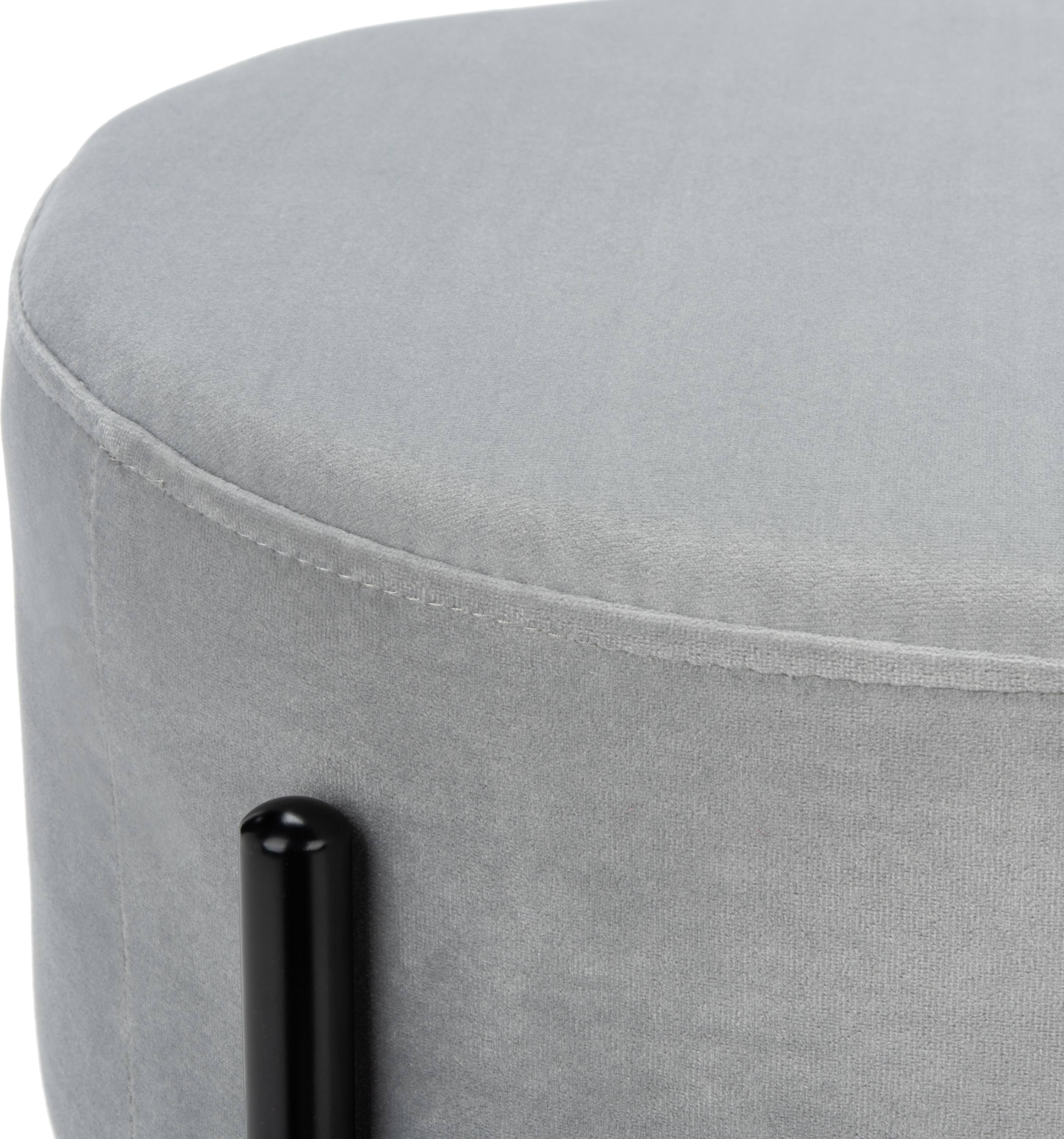 Round Ottoman Grey / Black R292813