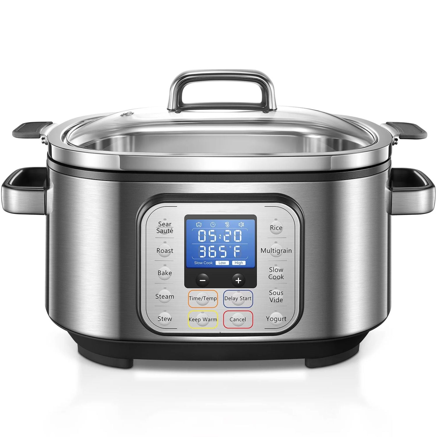 Refurbished 6Qt Silver Programmable Slow Cooker X919