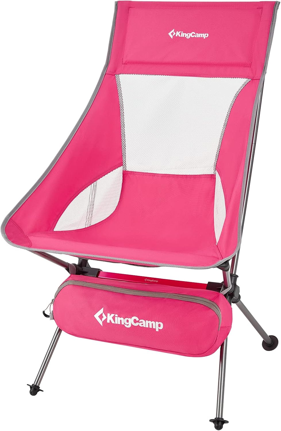 Lightweight Portable Folding Camping Chair with Armrest, High Back, Carry Bag K5379