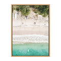 Tropical Beach from Above Framed Canvas, 23x33 M5819
