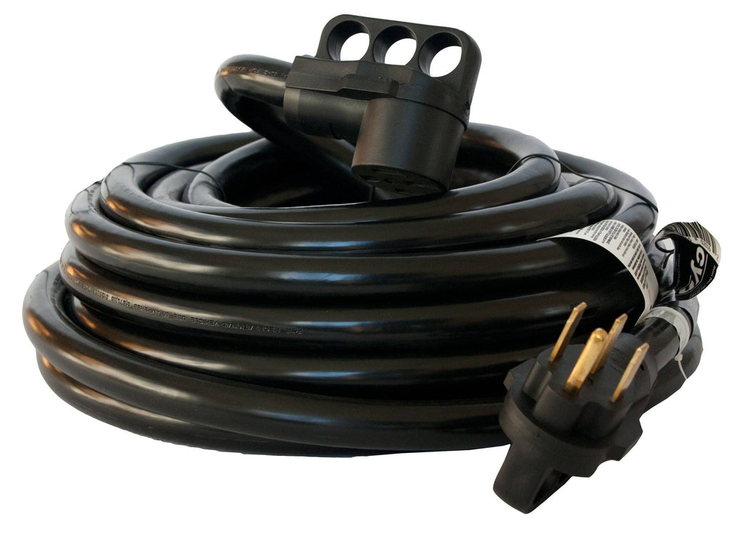 50 Amp RV Electrical Extension Cord, Black L98743