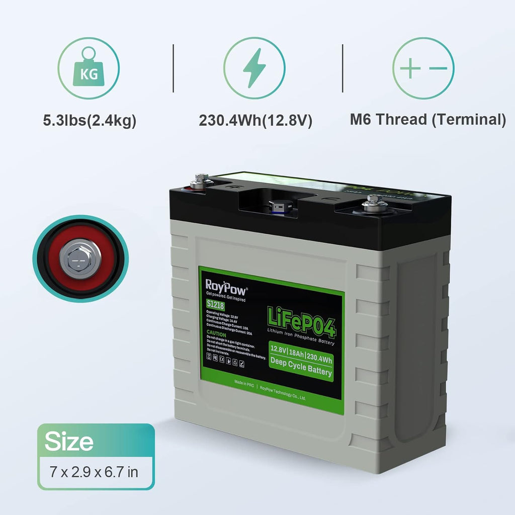 12V 30Ah LiFePO4 Deep Cycle Battery E1133