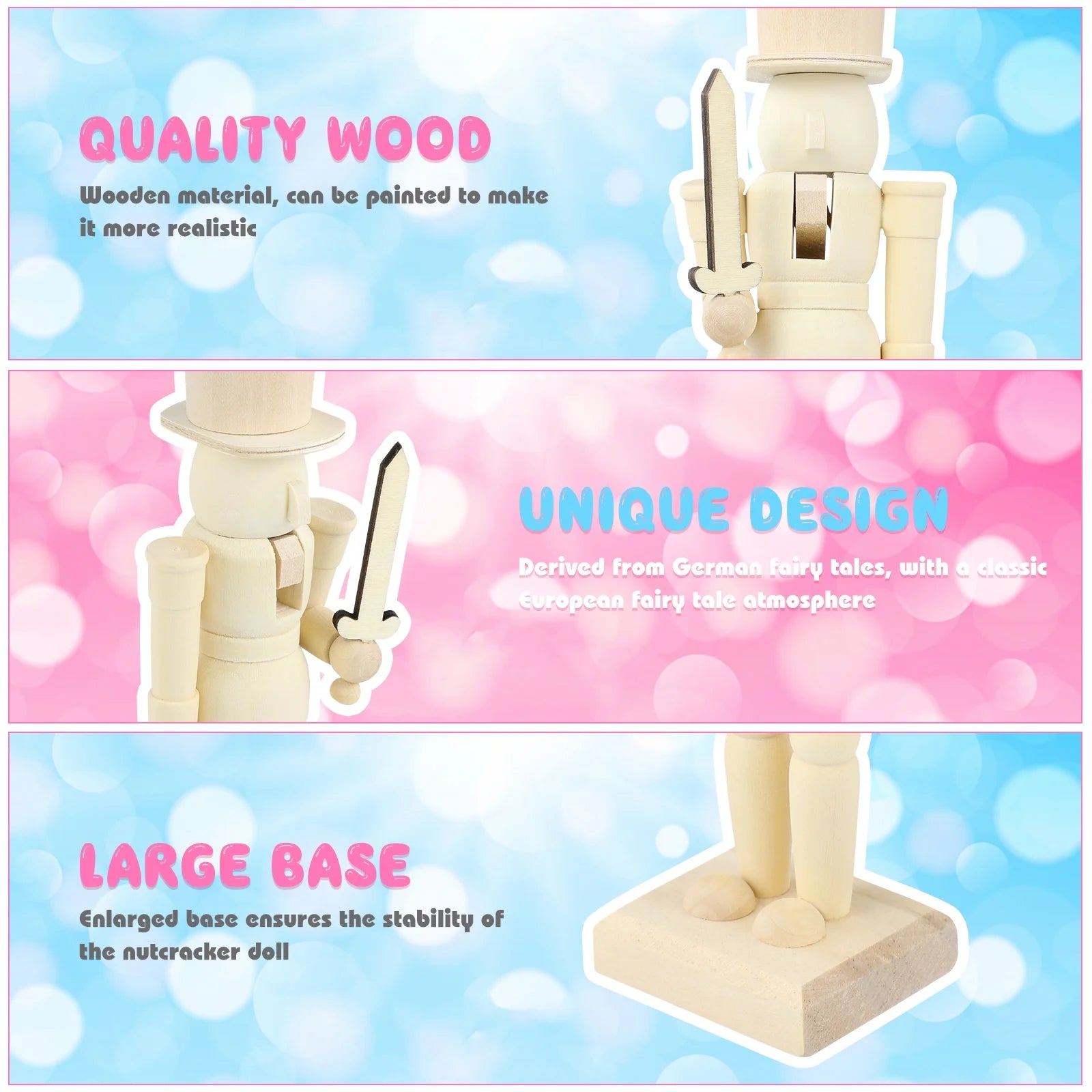 Unfinished Wooden Nutcracker Doll T225652