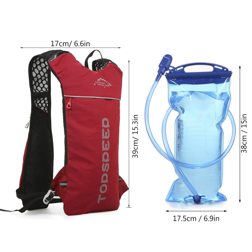 Outdoor Pack with 2L Water Bladder Breathable Vest H949284