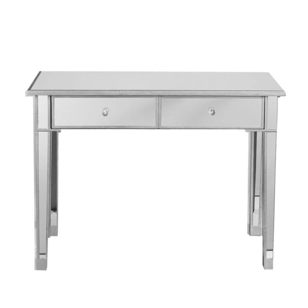 Matte Silver Storage Console Table Y43843
