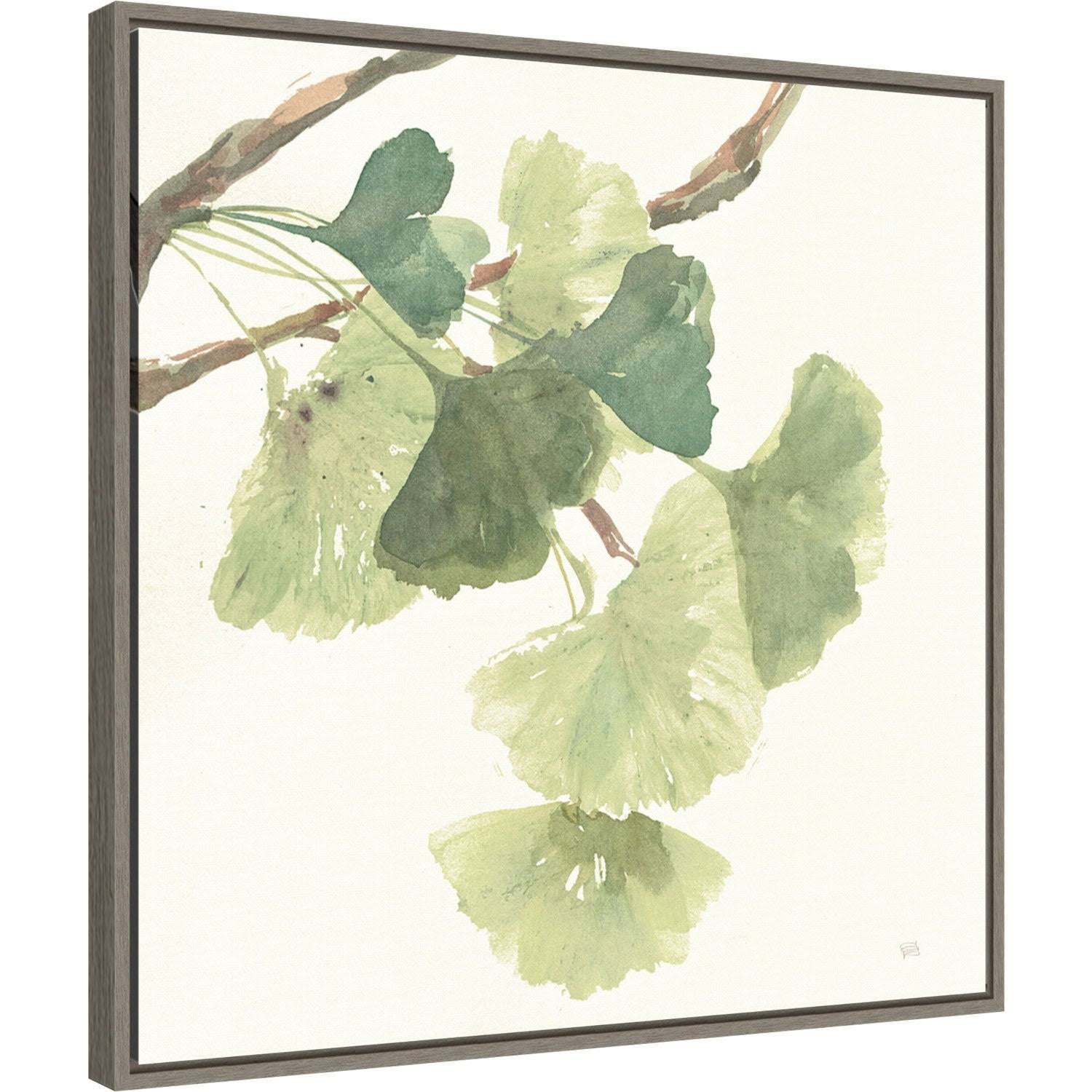 Light Graywash Framed Canvas Art B2282