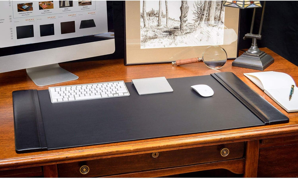 Black Leather Desk Pad R430