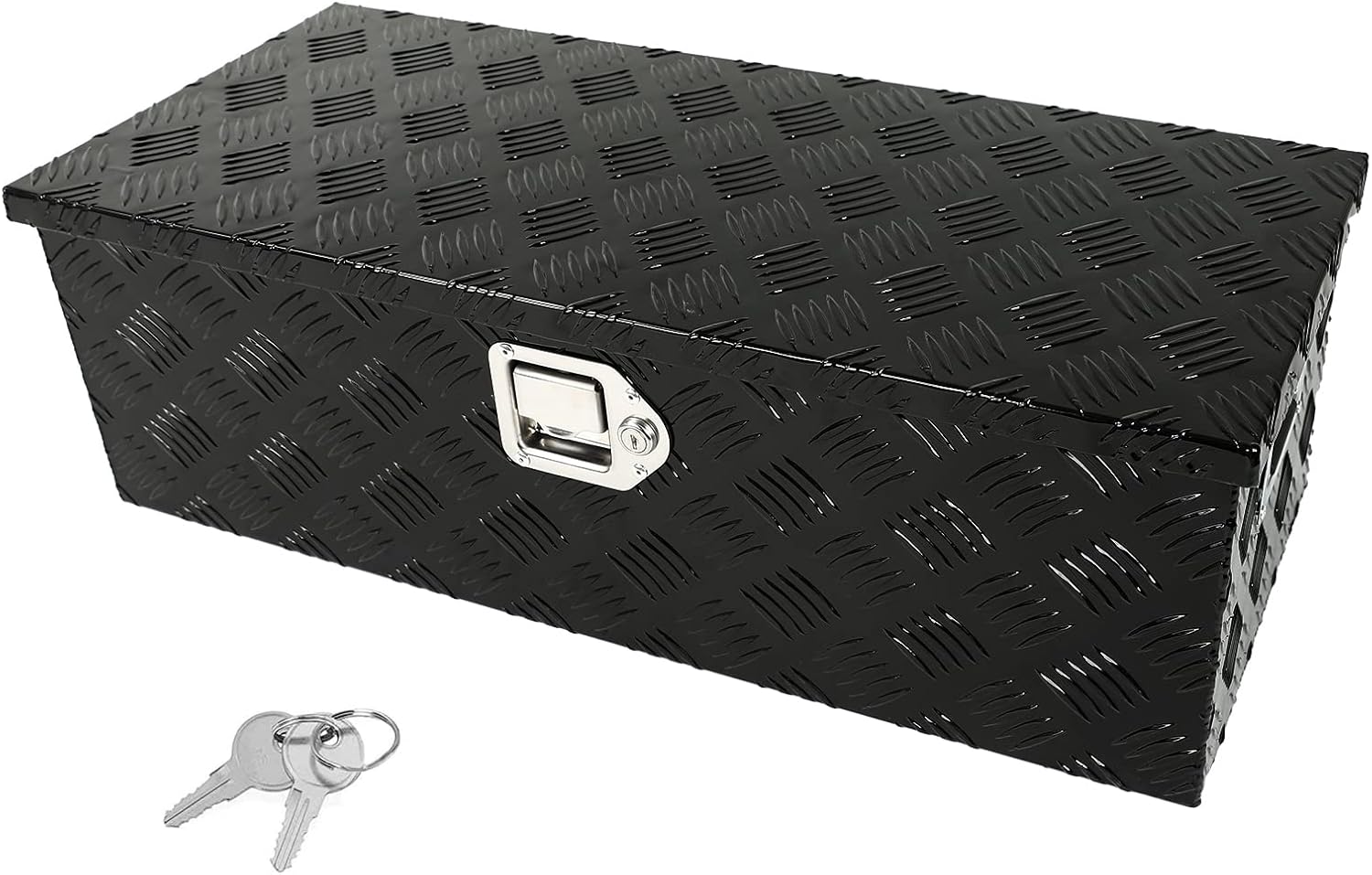 Black Aluminum Underbody Tool Box 30X13X10 Inch S647812
