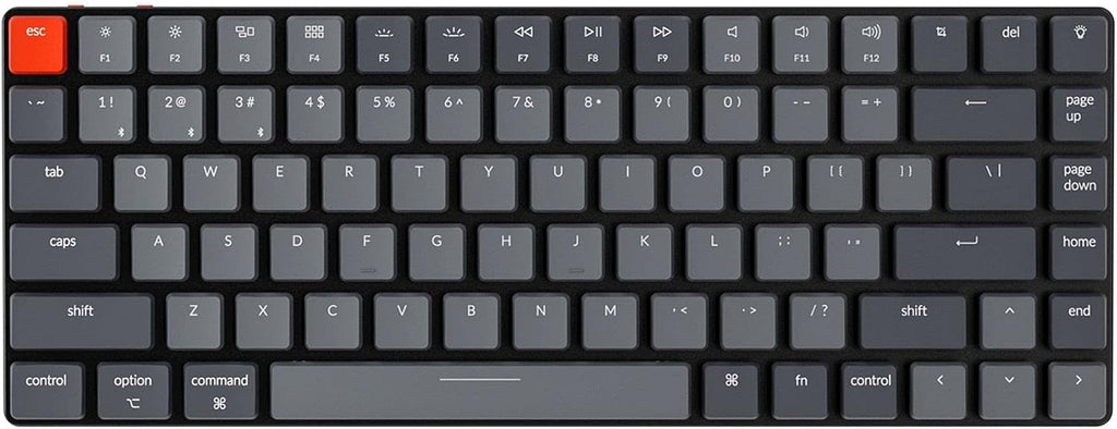 84 Keys Ultra-Slim Wireless Mechanical Keyboard with White LED Backlit C88463