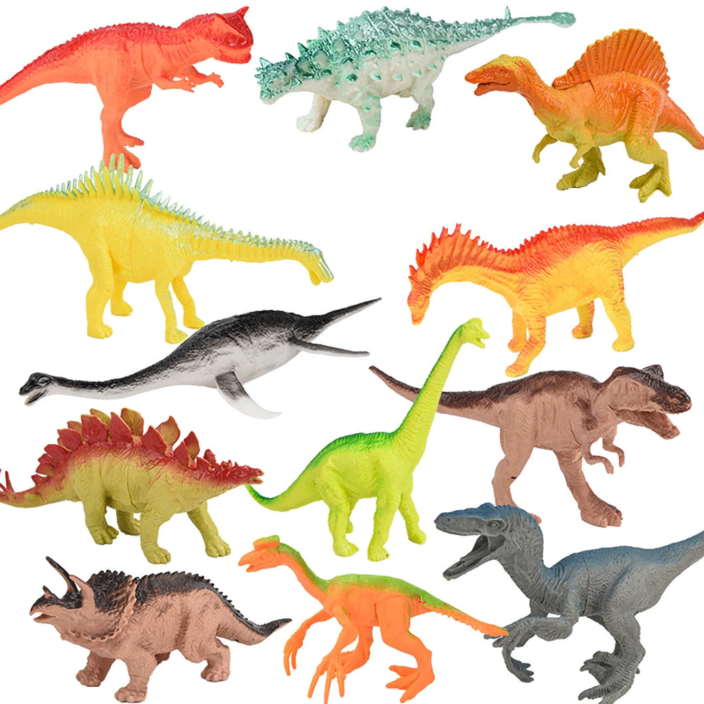 12Pcs Dinosaur Action Figures Playset Toys I874295