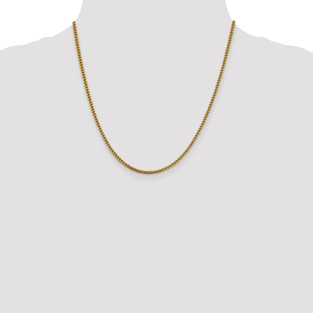 14kt Yellow Gold Franco Chain 20 inch Lobster Clasp M429863