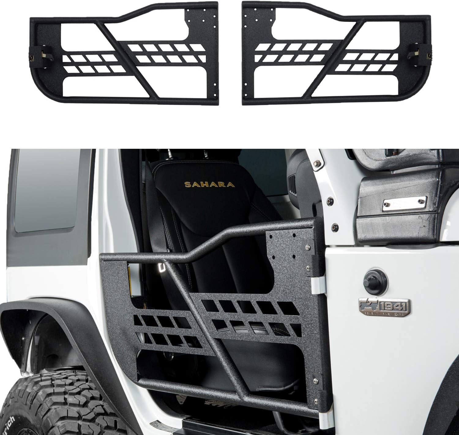 Tubular Half Door for Jeep Wrangler JK 2-Door (Sold as Pair) G1868