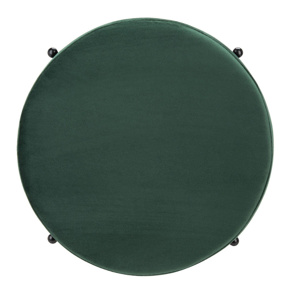 Round Ottoman Grey / Black R292813