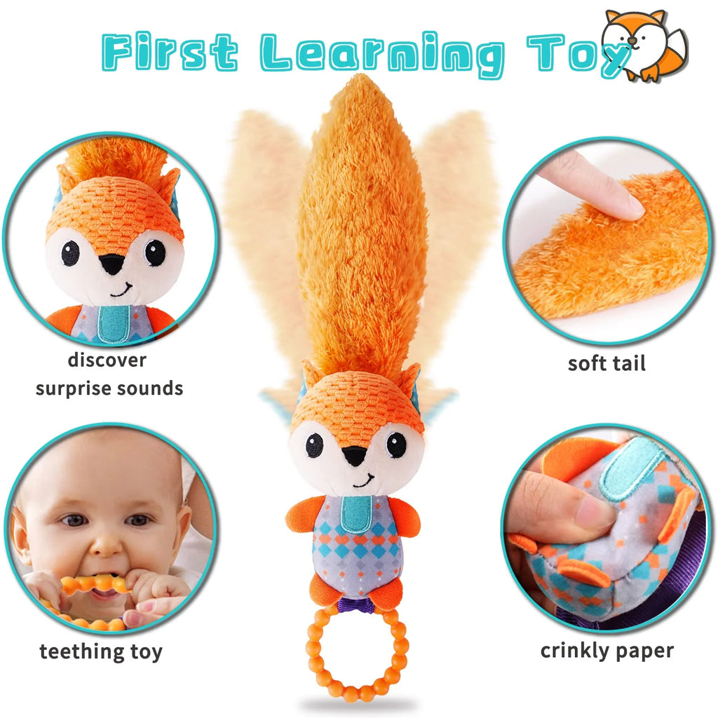 Multicolor Baby Rattles & Plush Rings Teether Toy Z3684